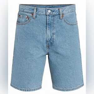 Levi's 469 Men’s Light Blue Loose Fit 90s Style Jean Shorts 33X12